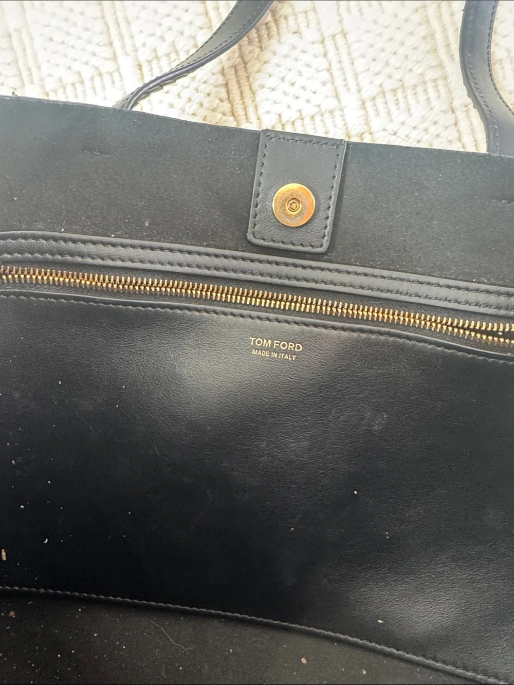 Tom Ford Metallic Snakeskin T Tote